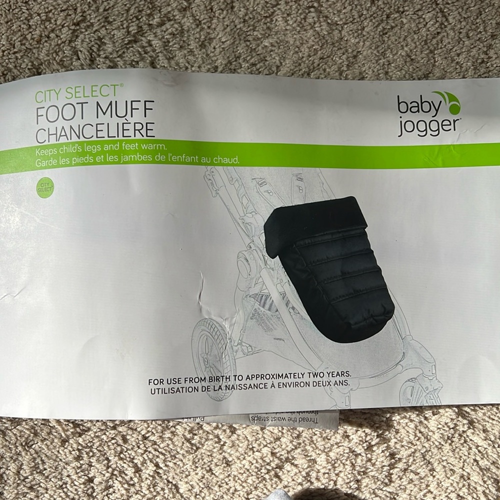 EUC Baby Jogger City Select Foot Muff